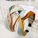 Headwear Striped Wide Side Headband Cross Knot Turban Women Hairband Hair Hoop