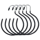 Hook Non-Snag Holders for Ties Belt Rack Metal Belt Hanger Scarf Ring Hangers