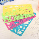 Draw Pictures Geometric Ruler Animal Drafting Tools Stationery For Students