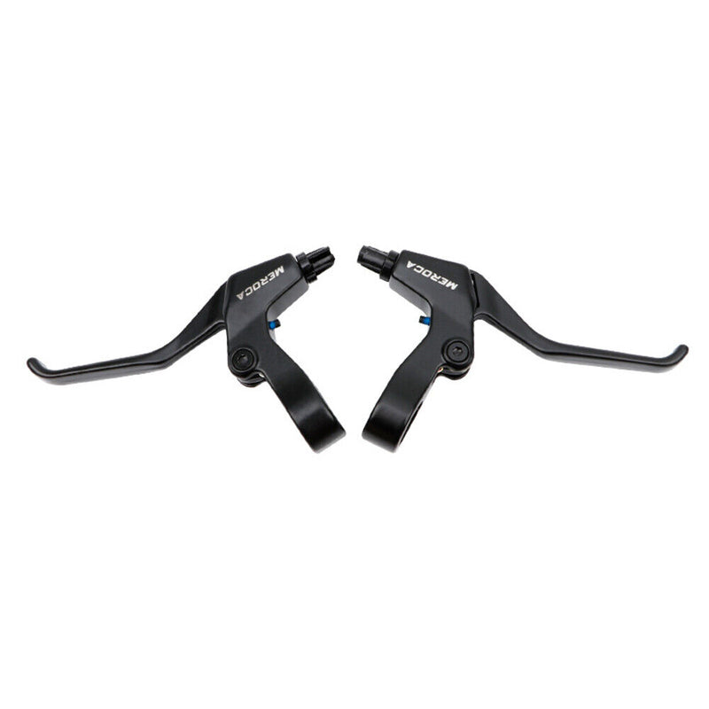 MEROCA 2x Bicycle Brake Lever Folding MTB Bike Brake Handle Cycling (Black)