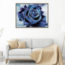 Blue Rose Diamond Painting Embroidery 5D DIY Cross Stitch Home Decor Gift Newly