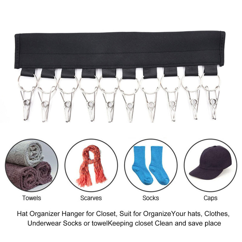 Cap Organizer Hanger Folding Hat Organizer Rack for Room Wall & Closet Display