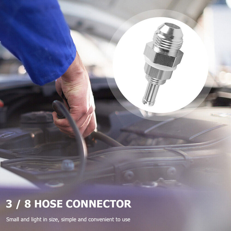 Male Flare Bulkhead to AN8 - 3/8 Hose Barb Fitting Car Fuel Tank Connector
