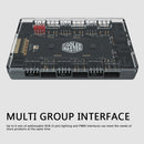 Cooler Master 1 to 6 Fan HUB Splitter 4Pin PWM 3Pin Addressable RGB Adapter