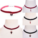 Halloween Gothic Chocker Vampire Diaries Pendant Glass Bottles Necklace