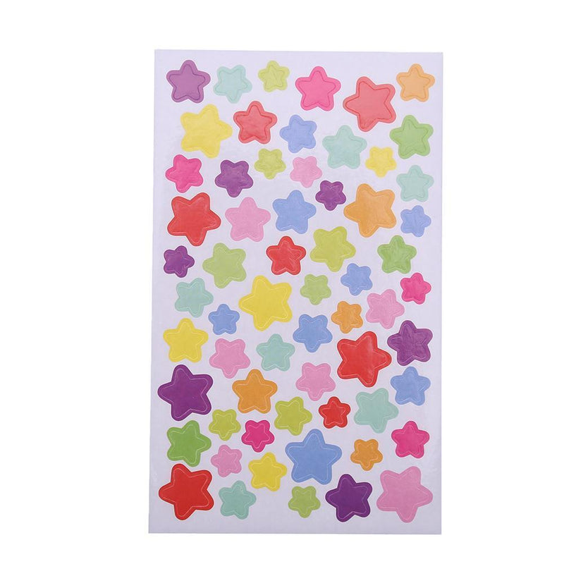 6pcs/set Colorful Star DIY Scrapbooking Diary Photo Album Stickers(Star) Newly