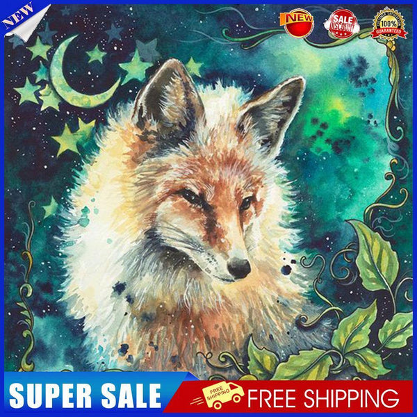 5D DIY Diamond Painting Kits Fox Full Round Drill Wall Decor Art Crafts Set