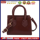 Women Solid Crossbody Handbag PU Female Simple Travel Shoulder Top-Handle Bags