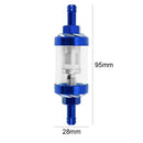 8mm CNC Aluminum Gas Fuel Oil Filter for ATV Dirt Pit Bike Motocross(Blue) Newly