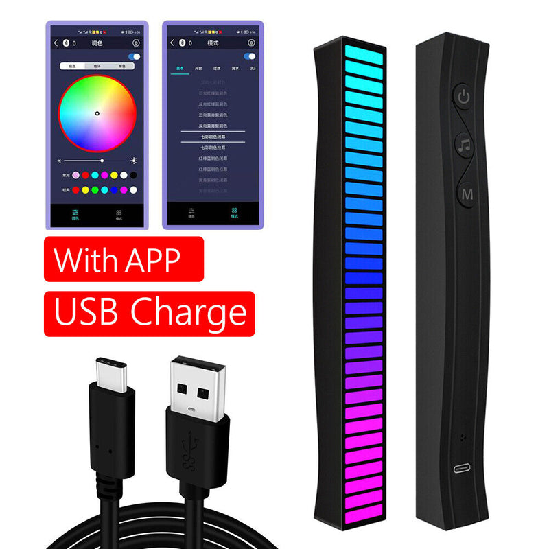 App Control Rhythm Light Bluetooth-Compatible Music Activated Lamp (Cable) Newly