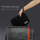 Travel Watch Band Storage Bag Earphone Data Cable Strap Organizers (Black) Newly