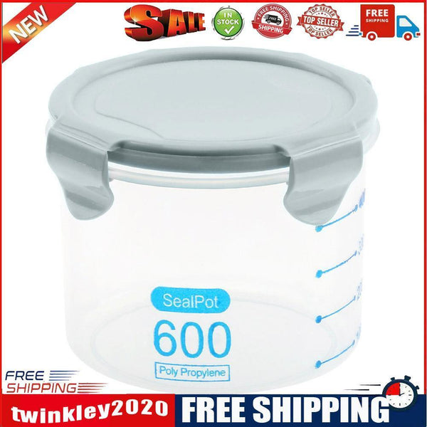 Clear Plastic Snacks Storage Box Grain Container Food Holder Organizer(3) ?