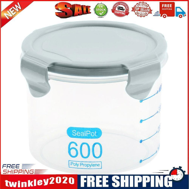 Clear Plastic Snacks Storage Box Grain Container Food Holder Organizer(3) ?