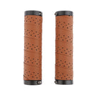 Broadroot Handlebar Grips for Bicycle Handlebars, 2-Piece, Non-Slip Leather Grips