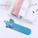 #A DIY Special Shaped Diamond Painting Leather Bookmarks with Tassel Creative