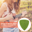 Musical Instrument Ukulele Plectrum Fingerpicks 4mm Thickness Felt Soft Pic