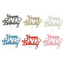 Kid Happy Birthday Cake Plugin Glitter Calligraphy hot Decor Home Bling G1A3