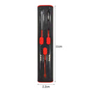 Telescopic Headphone Cleaning Pen Keyboard Earplugs Cleaner Brush (Black) Newly