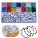 1set Cube Letter Beads Single Alphabet A-Z DIY Bracelet Jewelry Beads K6E0