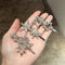 Women Pentagram Headwear Star Shiny Metal Hairgrip Rhinestone Crystal Hair Clip