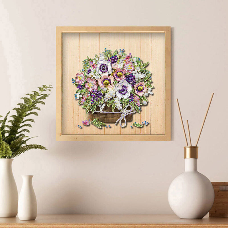 Diamond Painting 5D DIY Flower Partial Special Drill Rhinestone Kit (HB201)