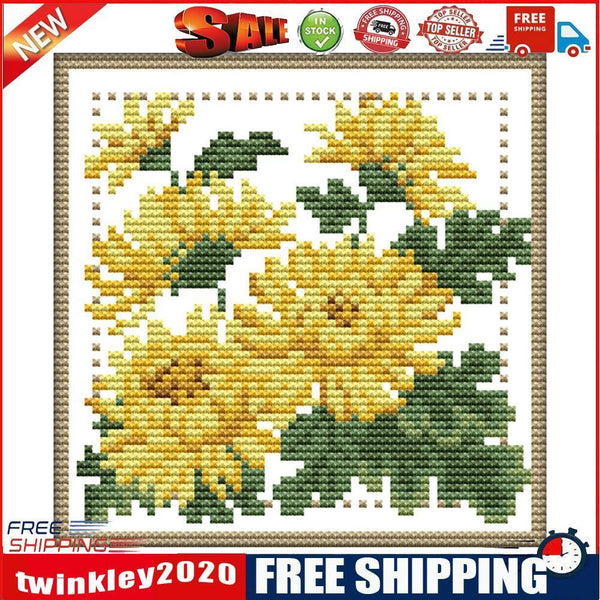 Partial Cross Stitch Kit November 14CT Counted DIY Needlework Decor (H433)