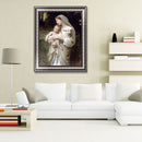 Oil Paint By Numbers Religious Virgin Son Frameless Picture Craft Kit for Home