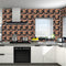 Retro Floor Tiles Wall Stickers Self-adhesive Decals for Kitchen (MSC061) Newly