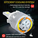 2pcs LED Car Light Bulbs 9005 9006 H1 H3 H7 H11 3000K Auto Headlight Fog Lamp