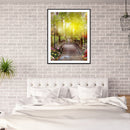 5D Diamond Painting Kit Spring Bridge Full Round Drill Rhinestone DIY Wall Art