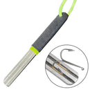 Double Groove Fishing Hook Hone Fishing Grinding Hook Sharpener (Green)