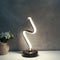 LED Spiral Shape Light Curve Acrylic Table Lamp Room Modern Decor (White) Newly