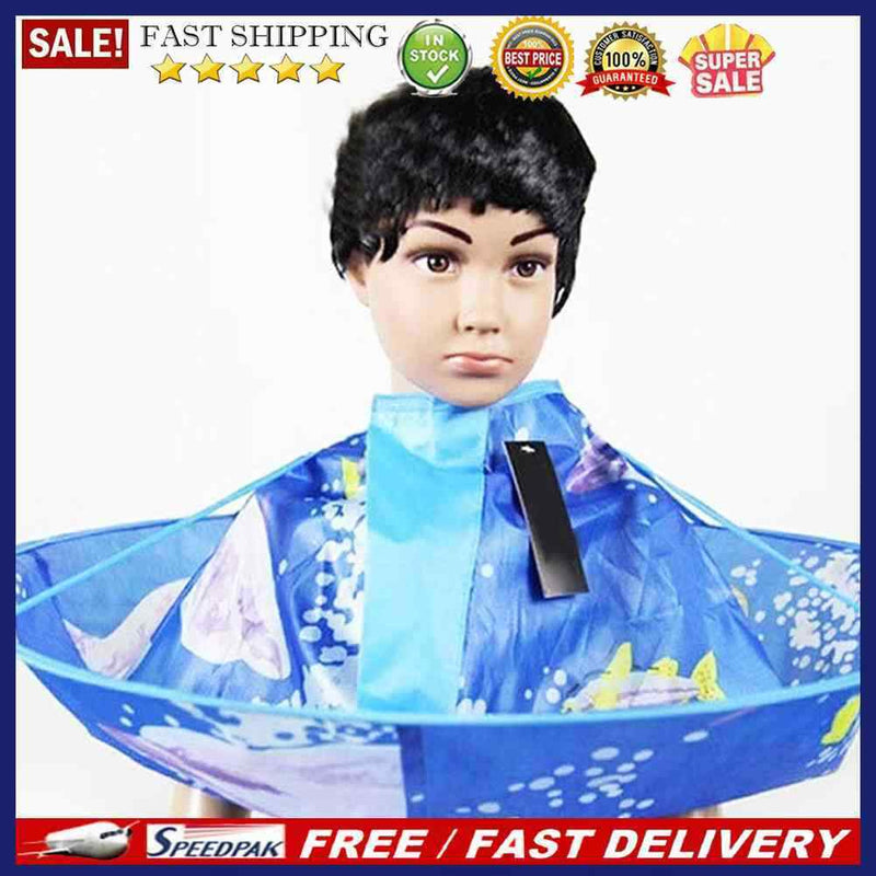 Salon Family Kids Haircut Hairdresser Hair Cutting Cape Blue Cloak Clothes