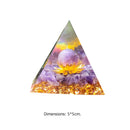 5cm Orgonite Pyramid Heal Reiki Orgone Energy Generator Crystal Stone (D) Newly
