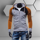 Men Long-Sleeves Spring Autumn Teenager Boy Zipper Cardigan Hoodie Sweatershi