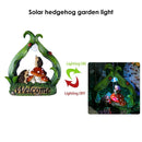 Solar Outdoor Creative Garden Decoration Ornament Yard Statue Hedgehog Mushroom