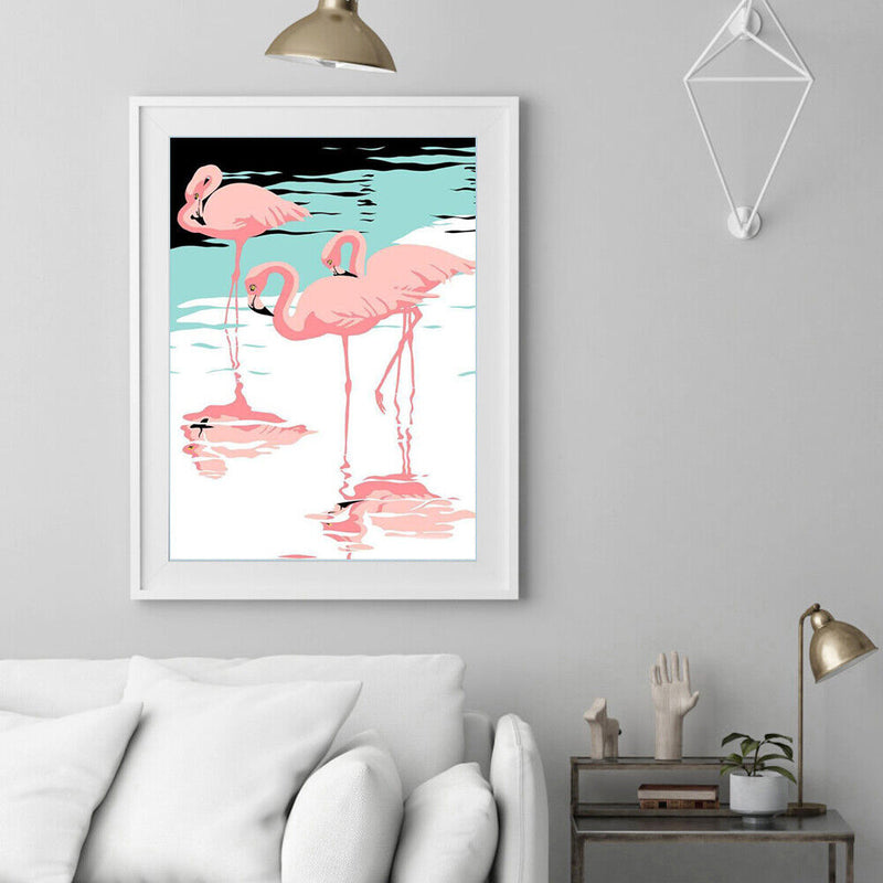 Frameless Painting By Numbers Art Animals Words DIY Digital Painting On Canvas