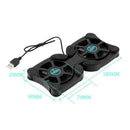 2 Fans USB Cooler Cooling Pad Stand Radiator For 7''-15'' Notebook Laptop W1M7