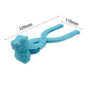 Dinosaur Snowball Maker Clip Outdoor Winter Snow Sand Mold Fun Toys (Blue)