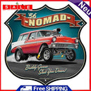Nomad Car Shield Shape Metal Tin Sign Plate for Bar Pub Club Wall Home Decor