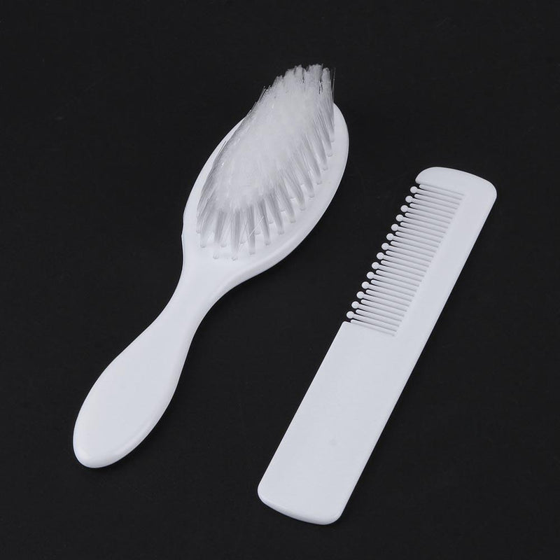 2pcs/Set Newborn Baby Hair Comb+Brush Soft Infant Head Massager Hair Care