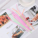 Home Disposable Beverage Shop Plastic Curved Bend Drinking Straws Extra Long