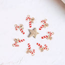 Earrings Xmas Tree Hanging Assorted Shapes Christmas Charms Enamel Pendants
