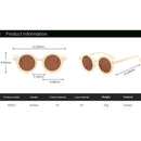 Summer Kids Girl Boy Sunglasses Children Round Sun Glasses UV400 (Beige) Newly