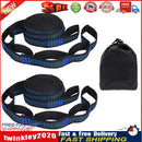 2pcs Reinforced Polyester Hammock Straps Kit Hammocks Hanging Rope (Blue) Newly