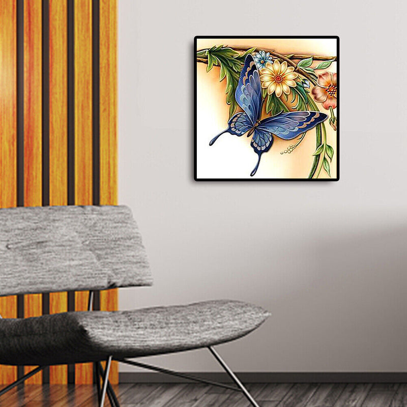 Diamond Painting Kit Art 5D Special Shaped DIY Butterfly Flowers Pictures Newly