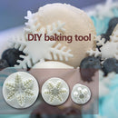 3pcs Plastic Snowflake Embossing Mould Fondant Cake Decoration DIY Baking T
