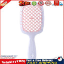 Wide Teeth Air Cushion Combs Scalp Massage Brush Hollow Grid Comb (Pink) Newly