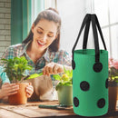 Felt Grow Bags Display Pockets DIY Hanging Strawberry Plant Bag (Green) Newly