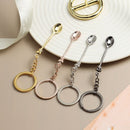 Glitter Mini Spoon Teaspoon Pendant Mini Crown Necklace Key Ring Spoon Keychain